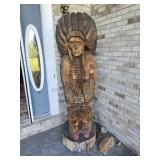 6ft 4in Wooden Indian