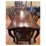 Dining Room Table w/ 10 Chairs