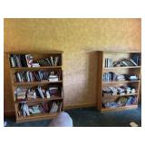 3 Oak Bookshelves