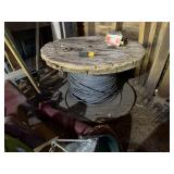 Wooden Spool of 3/8in Stainless Steel Cable