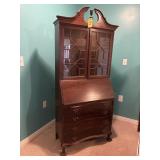 Clawfoot Secretary Desk Chippendale Bookcase