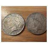 2 - Silver Peace Dollar