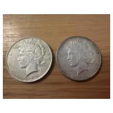 2 - Silver Peace Dollar