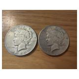 2 - Silver Peace Dollar