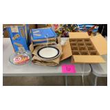 MISC LOT - PLATES, PIE DISH, CUPS MISC LOT - PLATES, PIE DISH, CUPS