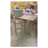 ALL WEATHER PATIO TABLE & 1 CHAIR ALL WEATHER PATIO TABLE & 1 CHAIR