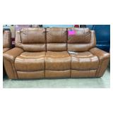 ABBYSON LIVING LEATHER RECLINING SOFA ABBYSON LIVING LEATHER RECLINING SOFA