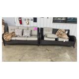 AS IS - 2 SUNBRELLA ALL WEATHER WICKER SOFAS AS IS - 2 SUNBRELLA ALL WEATHER WICKER SOFAS