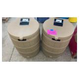2 TAN RAIN BARRELS 2 TAN RAIN BARRELS