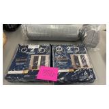 2 PACKS OF CURTAINS, 2 PILLOWS 2 PACKS OF CURTAINS, 2 PILLOWS