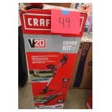 CRAFTSMAN 20V WEEDWACKER TRIMMER/BLOWER COMBO KIT