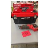 3PC CRAFTSMAN- ANGLE GRINDER, SAWZALL, TOOL BOX