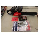 CRAFTSMAN 14" CHAIN SAW, TAPE MEASURES, STAPLER