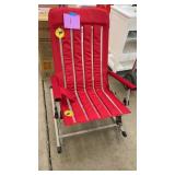 RED PORTABLE ROCKING CHAIR
