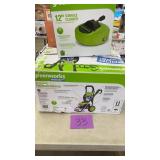 GREENWORKS 2000PSI PRESSURE WASHER & ATTACHMENT