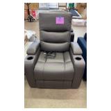 SERTA HOME THEATER POWER RECLINER - GREY