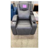 AS IS - SEALY HOME THEATER POWER RECLINER W/ TRAY