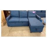 ABBYSON LIVING SLEEPER SECTIONAL - BLUE