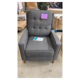 ABBYSON LIVING GREY PUSH BACK RECLINER