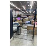 BLACK 5 SHELF STORAGE RACK