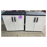 2 BLACK & DECKER PLASTIC STORAGE CABINETS