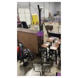 BROWN METAL COAT RACK