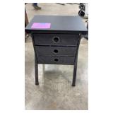 3 DRAWER STORAGE END TABLE