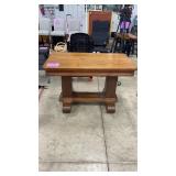 EMPIRE STYLE WOOD LIBRARY TABLE
