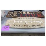2 WALL SIGNS