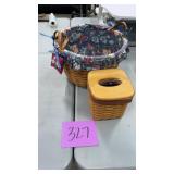 LONGABERGER BASKET & TISSUE HOLDER