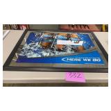 BUD LIGHT FRAMED SIGN