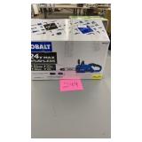 KOBALT 24V CORDLESS CHAINSAW KIT IN BOX