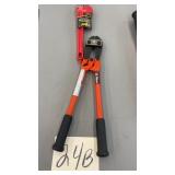 14" PIPE WRENCH & CRESENT BOLT CUTTERS