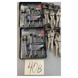 MISC TOOL LOT- GEAR WRENCHES & PLIERS