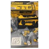 DEWALT 20V DRILL/DRIVER/IMPACT DRIVER KIT