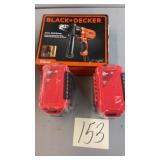 BLACK & DECKER 1/2' DRILL/DRIVER & WATERPROOF CASE