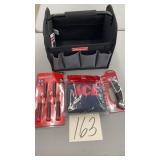 CRAFTSMAN TOOL TOTE, SCREWDRIVERS, APRON, KNIFE