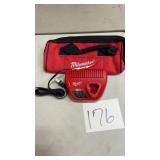 MILWAUKEE 12V CHARGER & BAG