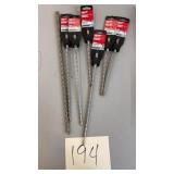 LOT OF MILWAUKEE CONCRETE DRILL BITS