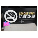 IMS NO SMOKING GRANDSTAND SIGN 32'x16' IMS NO SMOKING GRANDSTAND SIGN 32'x16'