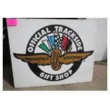 IMS OFFICIAL TRACKSIDE GIFT SHOP METAL SIGN IMS OFFICIAL TRACKSIDE GIFT SHOP METAL SIGN