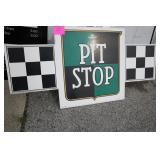 IMS PIT STOP SIGN IMS PIT STOP SIGN