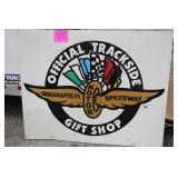 60'48' IMS OFFICIAL TRACKSIDE GIFT SHOP METAL SIGN 60'48' IMS OFFICIAL TRACKSIDE GIFT SHOP METAL SIGN
