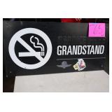 30.5'x14' IMS NO SMOKING GRANDSTAND SIGN 30.5'x14' IMS NO SMOKING GRANDSTAND SIGN