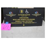 23'x11' IMS ELEVATOR ACCESS SIGN 23'x11' IMS ELEVATOR ACCESS SIGN