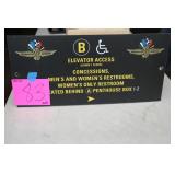 23'x11' IMS ELEVATOR ACCESS SIGN 23'x11' IMS ELEVATOR ACCESS SIGN