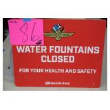 IMS WATER FOUNTAINS CLOSED SIGN 15'x12' IMS WATER FOUNTAINS CLOSED SIGN 15'x12'