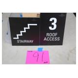 2 SMALL IMS SIGNS 2 SMALL IMS SIGNS