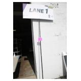 LANE 1 DOUBLED SIDE INDY 500 SIGN ON POLE LANE 1 DOUBLED SIDE INDY 500 SIGN ON POLE