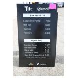 36''x60 IMS MENU BOARD SIGN 36''x60 IMS MENU BOARD SIGN